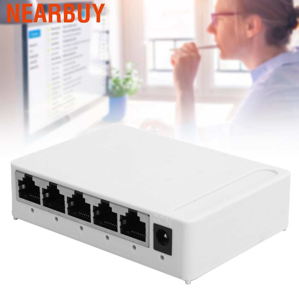 Bộ Chuyển Đổi Mạng Ethernet Tự Động 5 Cổng Rj-45 10 / 100 / 1000 Dc5V | BigBuy360 - bigbuy360.vn