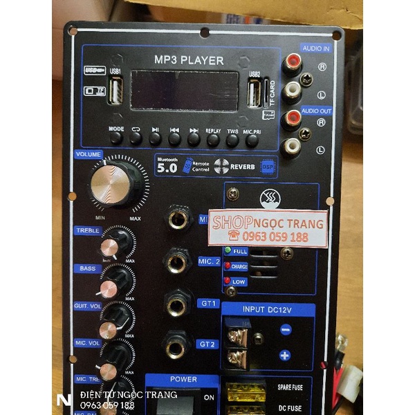 Mạch Loa Kéo Công Suất Lớn Chuyên Bass Đơn 50-40-30 Mạch Xuyến Cao Cấp