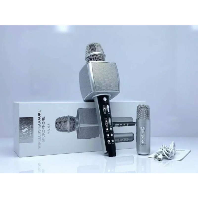 [Mã ELHACE giảm 4% đơn 300K] MIC KARAOKE KHÔNG DÂY BLOOTOTH YS 98 - MIC CAO CẤP - ÂM THANH SỐNG ĐỘNG