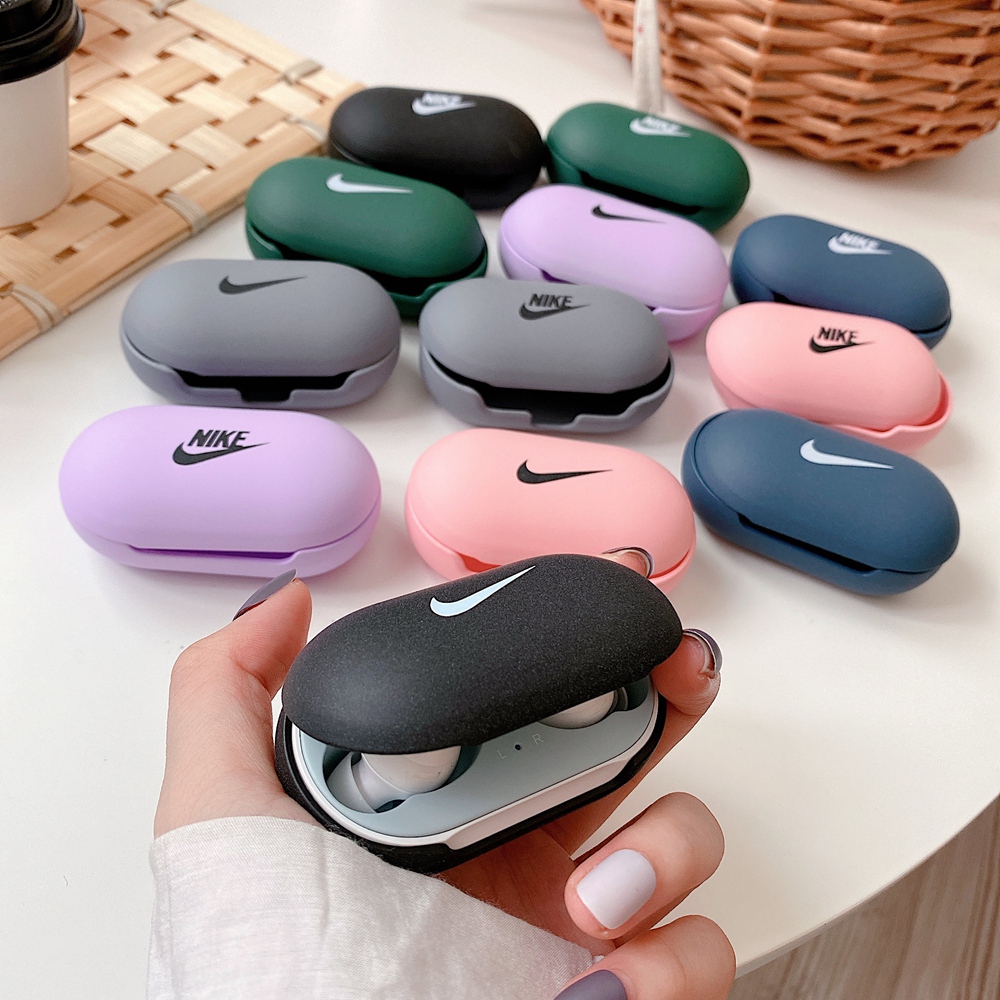 Vỏ bảo vệ hộp sạc tai nghe không dây bằng PC cứng nhám màu kẹo ngọt sáng tạo cho Samsung Galaxy Buds/Buds Plus