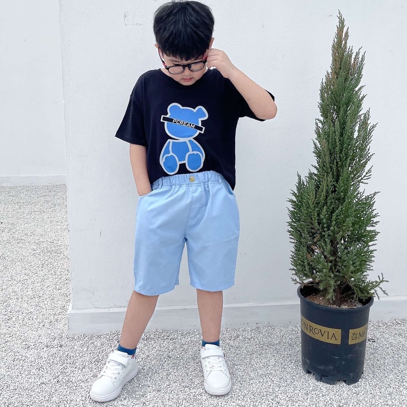 Quần áo trẻ em Magickids quần short đùi kaki cho bé trai từ 1-7 tuổi nhiều màu cho bé đi học đi chơi QĐ22007