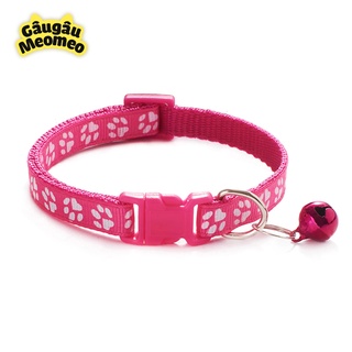 Vòng cổ chó mèo có chuông (Dài 20 - 35cm; rộng 1cm)