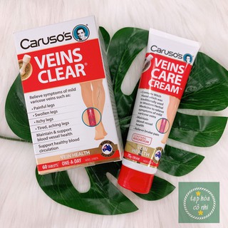 Kem bôi giãn tĩnh mạch caruso's veins care cream úc 75g