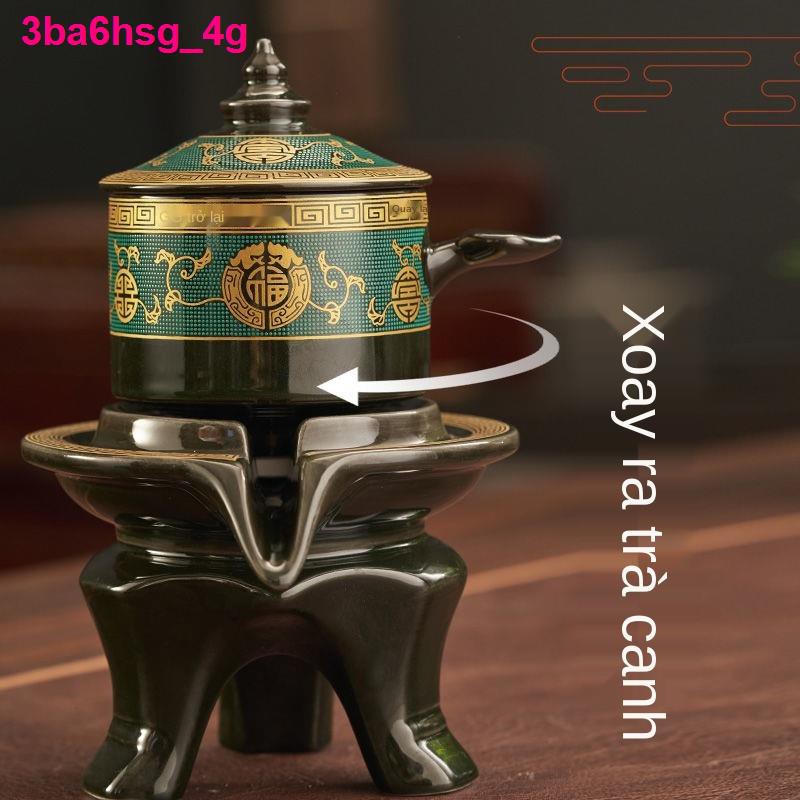 đồ ăngốm sứ phong cách cung đình hiện vật pha trà lười bán tự động, cao- Bộ Kung Fu đóng hộp quà cuối, gia dụng