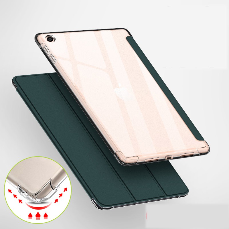 Bao da máy tính bảng chống sốc bằng chất liệu PU và TPU hỗ trợ bật tắt màn hình thông minh cho iPad Pro 11 (2020)