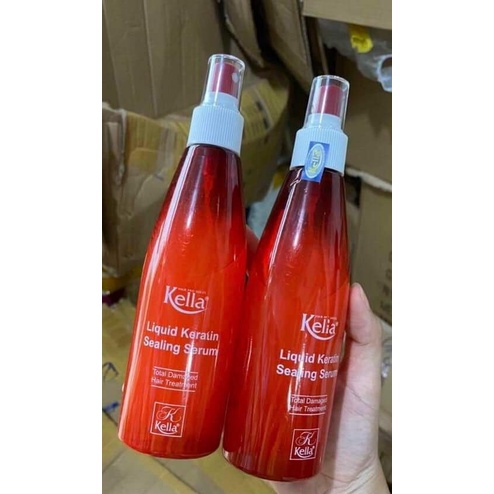 Xịt Dưỡng Tóc Kella Đỏ Keratin Phục Hồi Tóc 250ml - Hair Care Q4