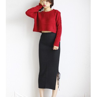 ÁO LEN CROPTOP TAY DÀI