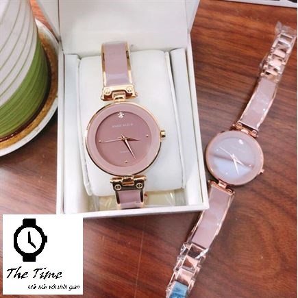 ( Sẵn 5 màu ) Đồng hồ kiềng đá ceramic dành cho nữ ANNE KLEIN #AK1980 .case 34mm. 3atm | BigBuy360 - bigbuy360.vn