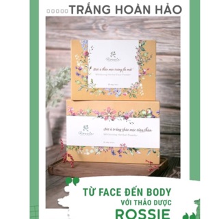 Combo Bột Ủ Tắm Trắng Face Body Rossie