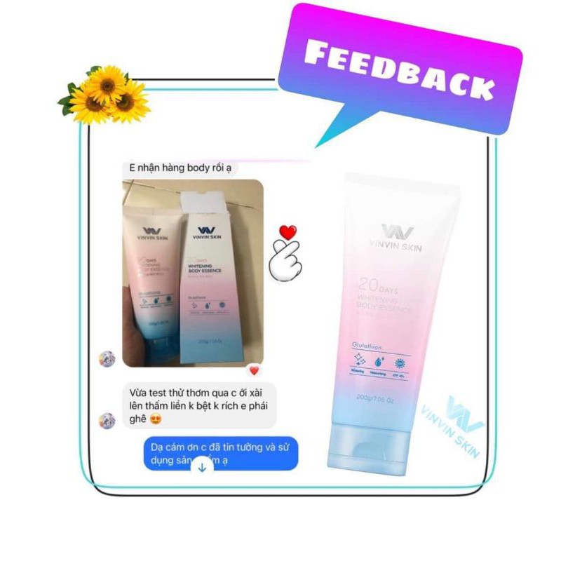 [FREESHIP,] CHÍNH HÃNG )Combo truyền trắng body 20 ngày sữa tắm + kem body vinvin skin | BigBuy360 - bigbuy360.vn