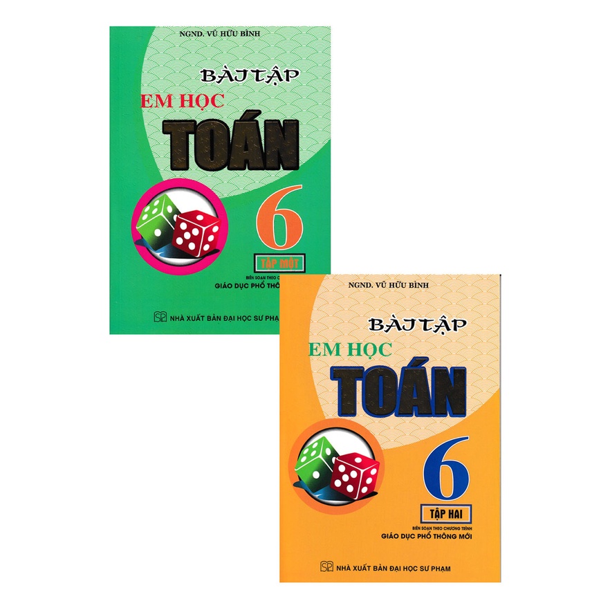 Sách - Combo Bài Tập Em Học Toán Lớp 6 Tập 1 , Tập 2