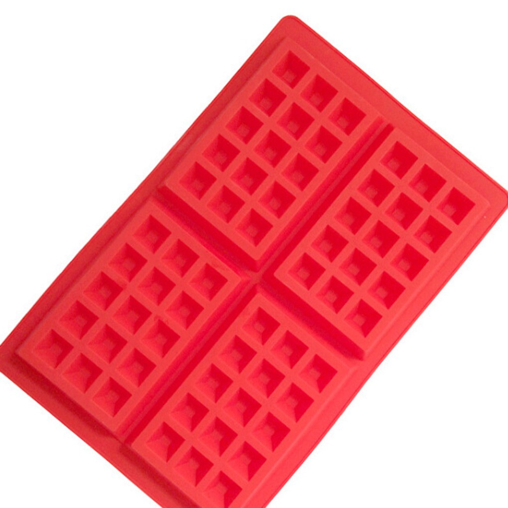 Dụng cụ khuôn tự làm bánh quế chocolate bằng silicone hình vuông