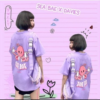Áo Thun Form Rộng SEA BAE Tím