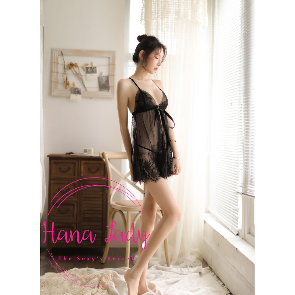 Váy ngủ xuyên thấu xẻ tà sexy VN152