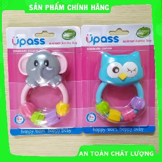 Lục lạc vòng cầm tay Upass- âm thanh sinh động cho bé Upass Hình hoa: Xanh Hình hoa: Hồng Hình thú: Voi Hình t DJOPTPV9