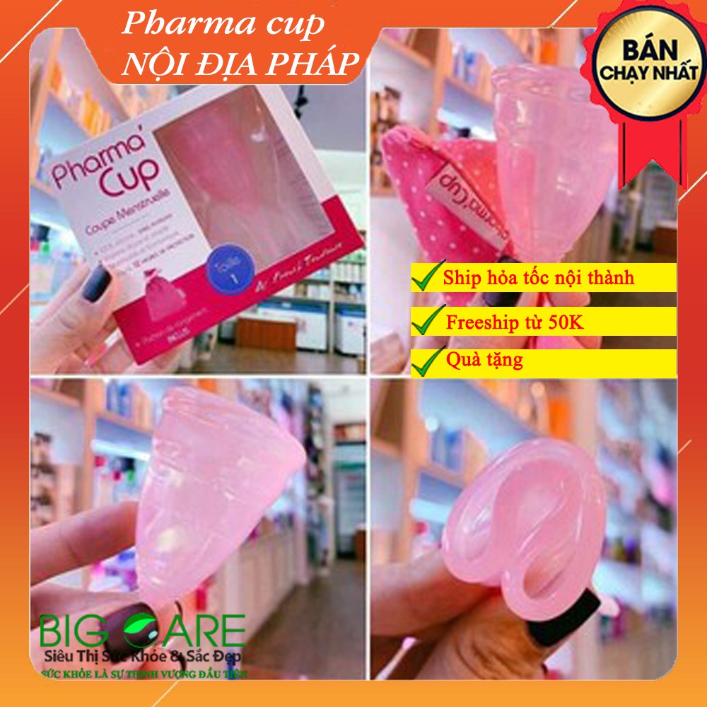 [Hàng Pháp Xịn] Cốc Nguyệt San Pharma Cup An Toàn Đạt Chuẩn Nhỏ Gọn Mềm Mại Dễ Sử Dụng Tiết Kiệm