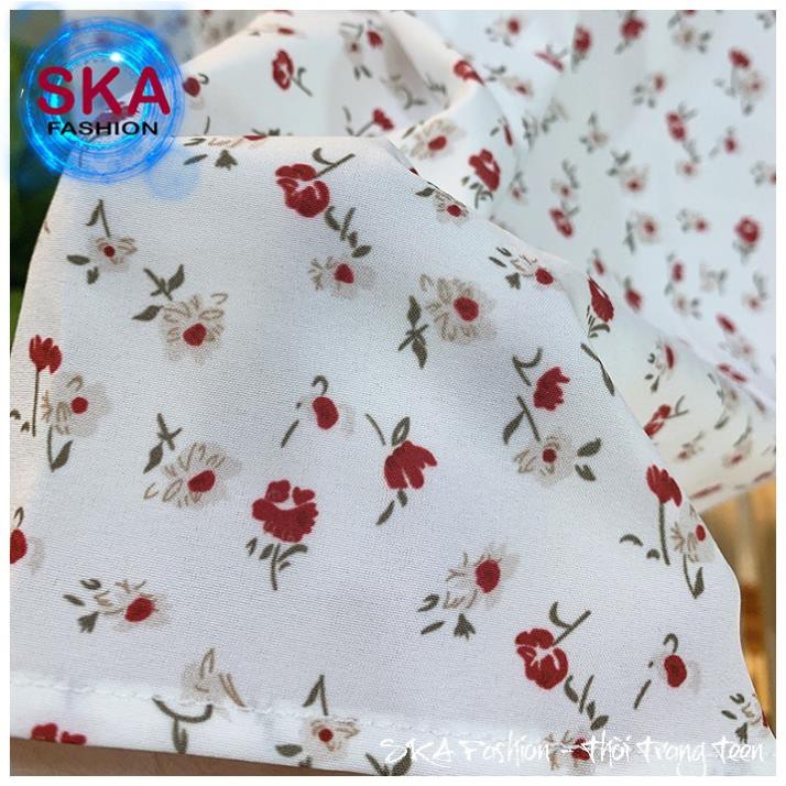 Chân Váy Vinage Dáng Dài Hoa Nhí Chất Voan 2 Lớp Ulzzang Hàn Quốc - SKA | BigBuy360 - bigbuy360.vn