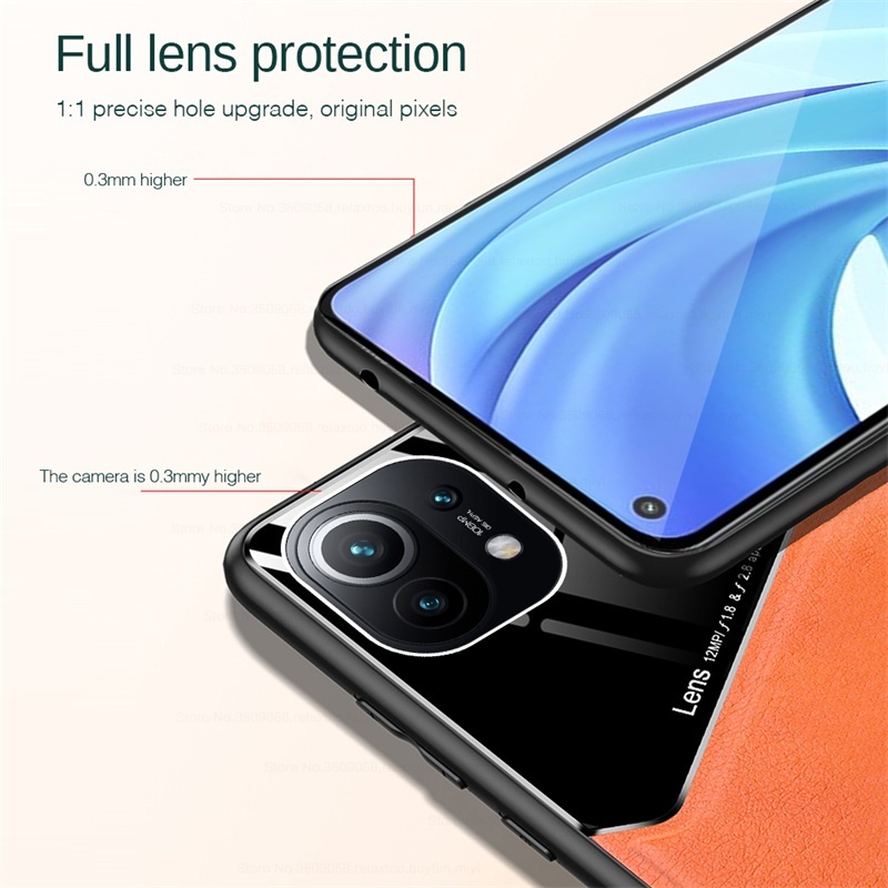 Ốp Điện Thoại Da Phối Kính Hít Nam Châm Cho Xiaomi Mi 11 10t Mi11 Lite 5g Mi 10t 11 Pro Mi 11 Ultra Mi 10s