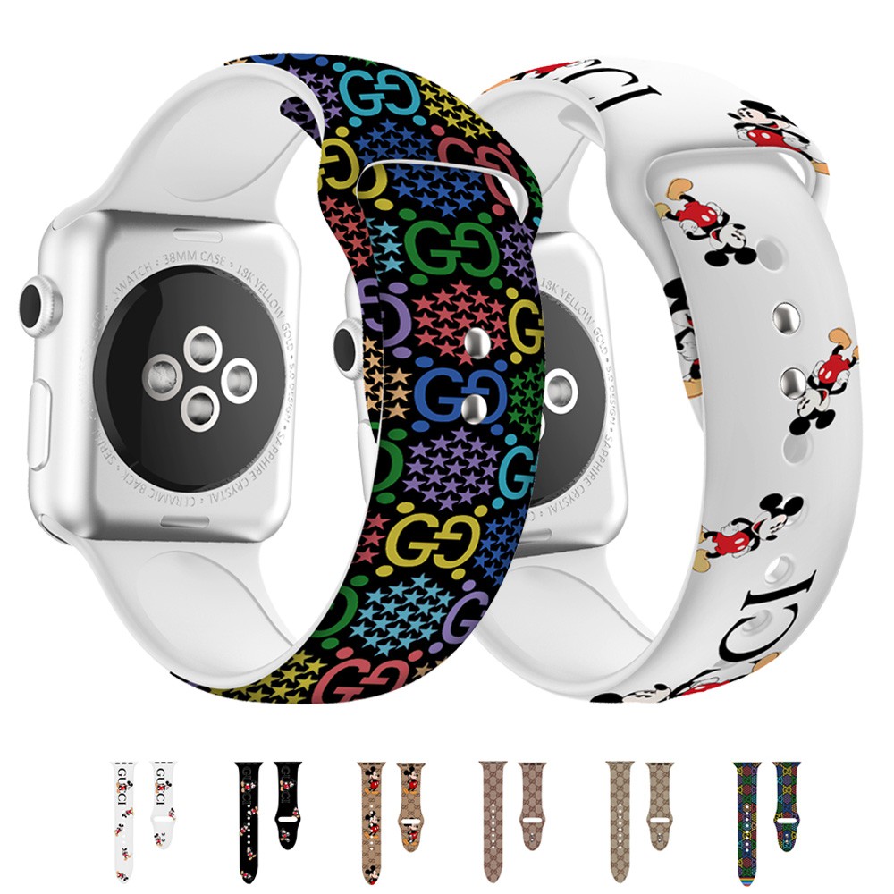 Dây Đeo Tay Bằng Silicone Cho Đồng Hồ Thông Minh Apple Watch Series 6 / Se / 5 / 4 / 3 / 2 / 1 Kích Thước 38mm 42mm 40mm 44mm