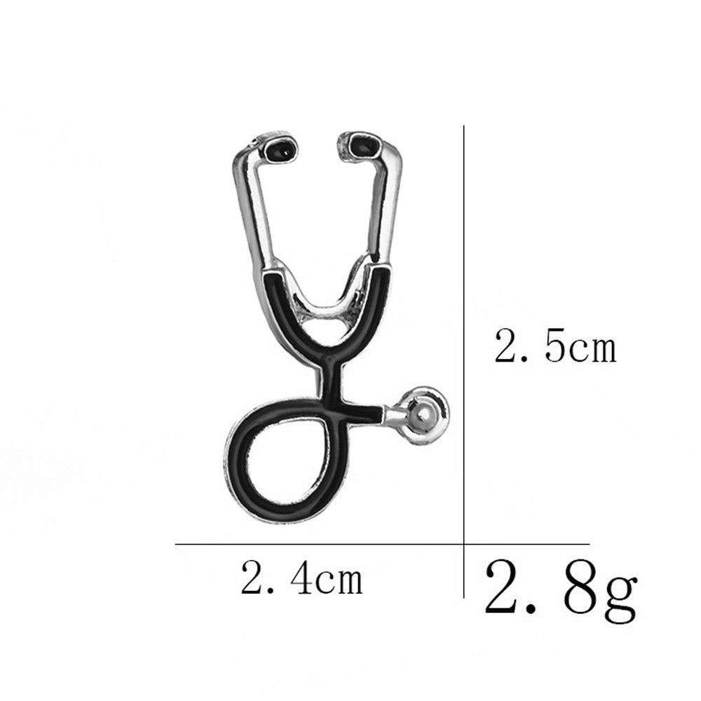 Cute Nurse Stethoscope Brooch Badge Pins Button