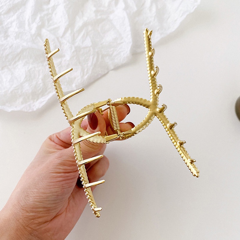 Kẹp tóc càng cua đính đá xinh xắn thời trang dành cho nữ