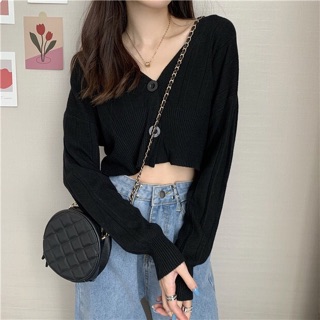 [ORDER] Áo len thun mỏng 2 cúc ulzzang