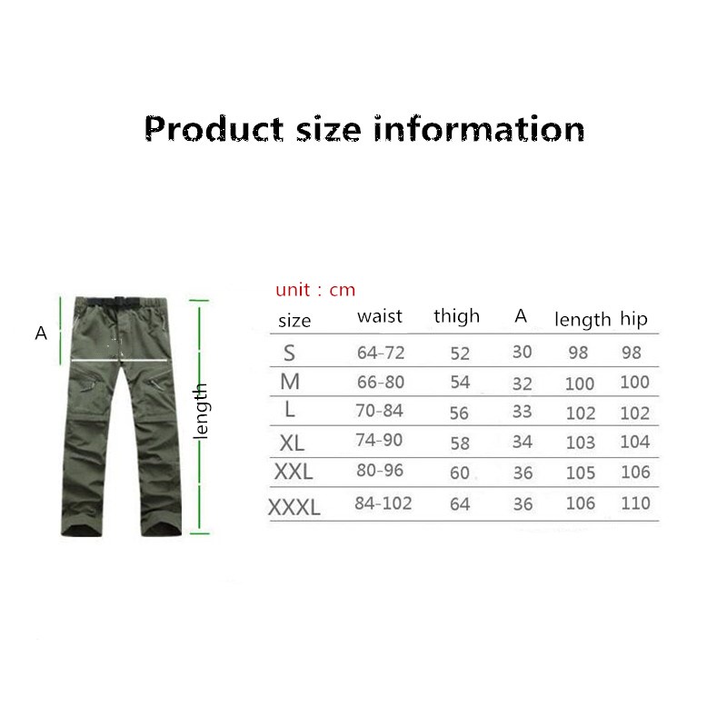 Quần Dài Thể Thao Nhanh Khô Có Thể Tháo Rời Cho Nam Và Nữ Trekking