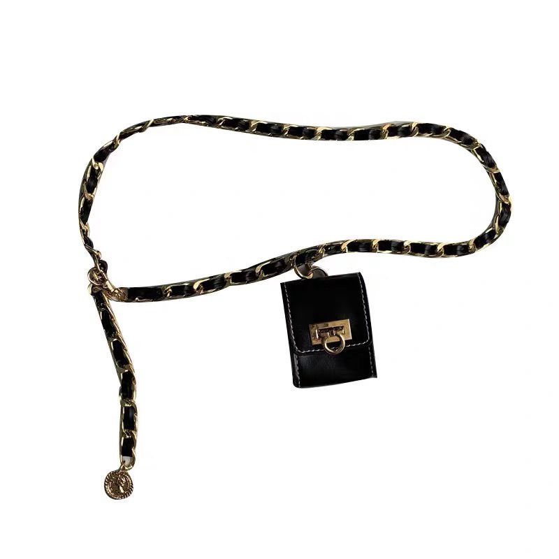 Túi đeo chéo vai mini Chanel màu đen thời trang cho nữ 2021