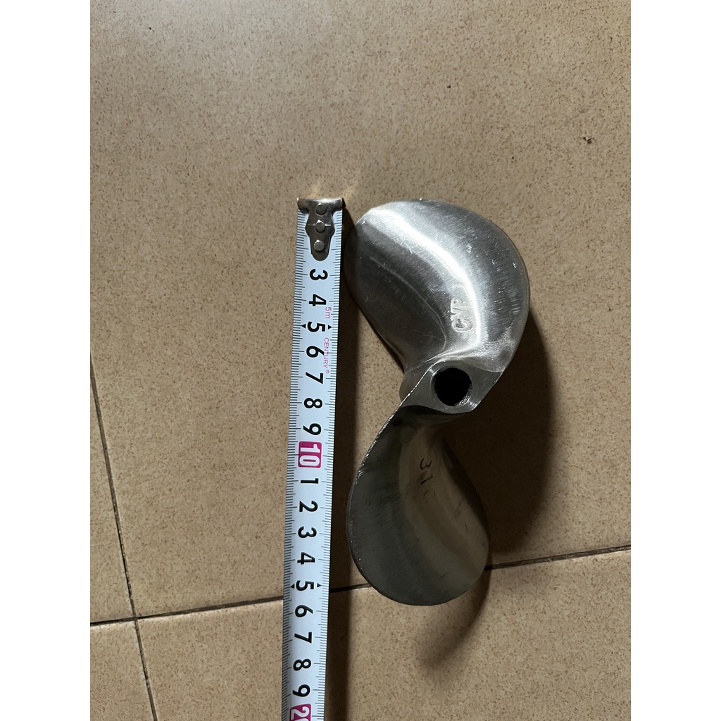 Chân vịt inox thái 5.5hp  lỗ ren 14mm chân vịt thái 2 cánh inox 304
