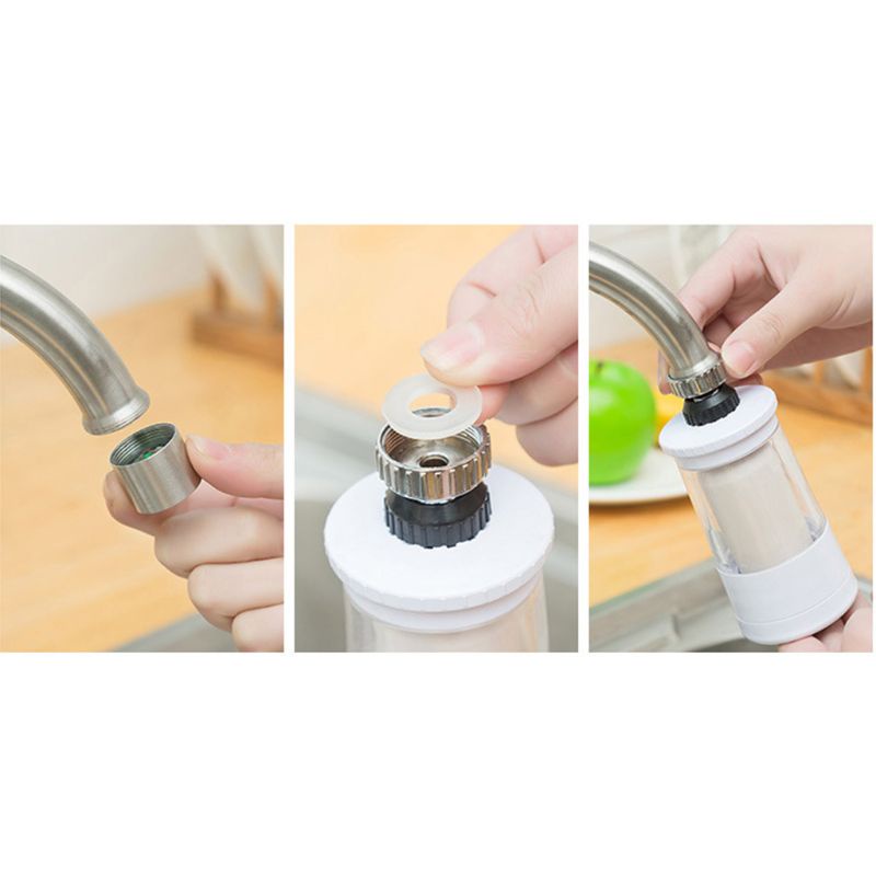 Vòi Lọc Nước Bằng Sứ Có Thể Giặt Sạch Tiện Dụng Cho Nhà Bếp
