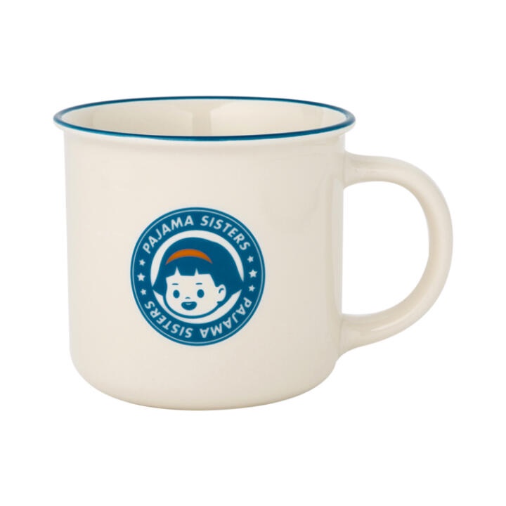 Cốc Tay Cầm ARTBOX Hàn Quốc Màu Cream Hình Cô Gái Xinh Xắn