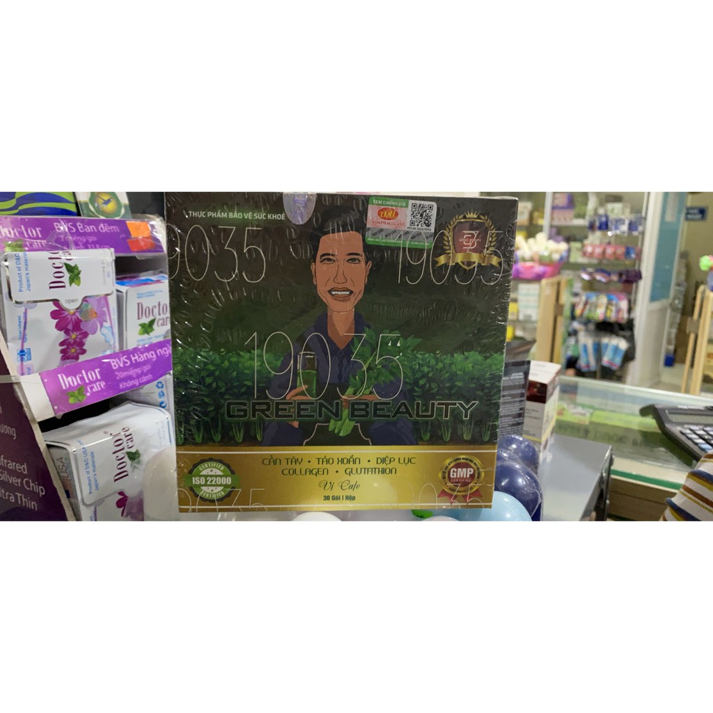 Nước ép Cần Tây GREEN BEAUTY Vị Cafe - Diệp lục cần tây vị cafe - 30 gói