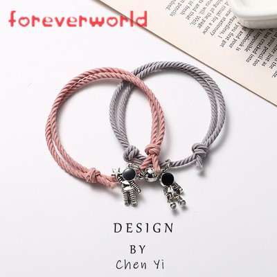 Set 2 Vòng Tay Bện Dây Có Nam Châm Mặt Hình Phi Hành Gia Cho Cặp Đôi | BigBuy360 - bigbuy360.vn