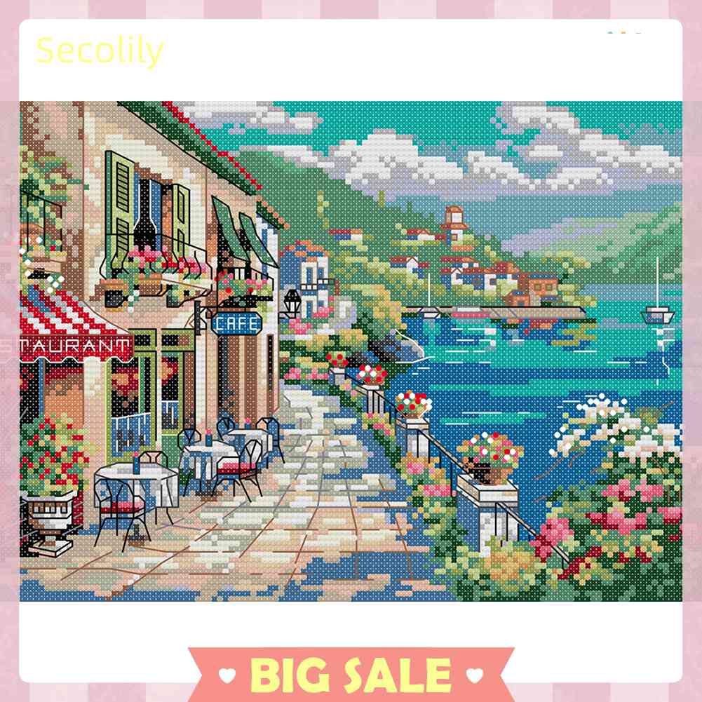 Seco Bộ Tranh Thêu Chữ Thập 14CT 2 Sợi Cotton