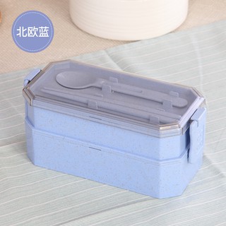 Hộp cơm 2 tầng làm từ lúa mạch