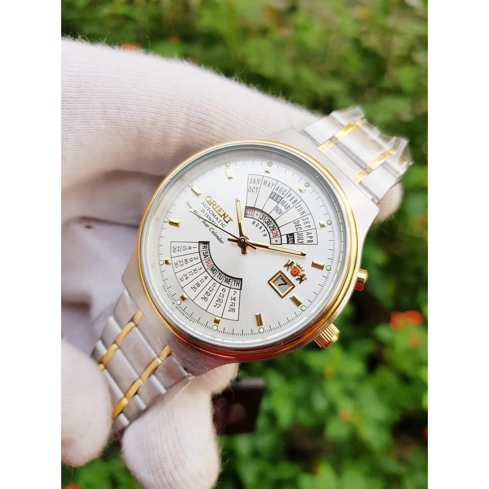 Đồng hồ nam ORIENT LỊCH VAN NIÊN FEU00000WW