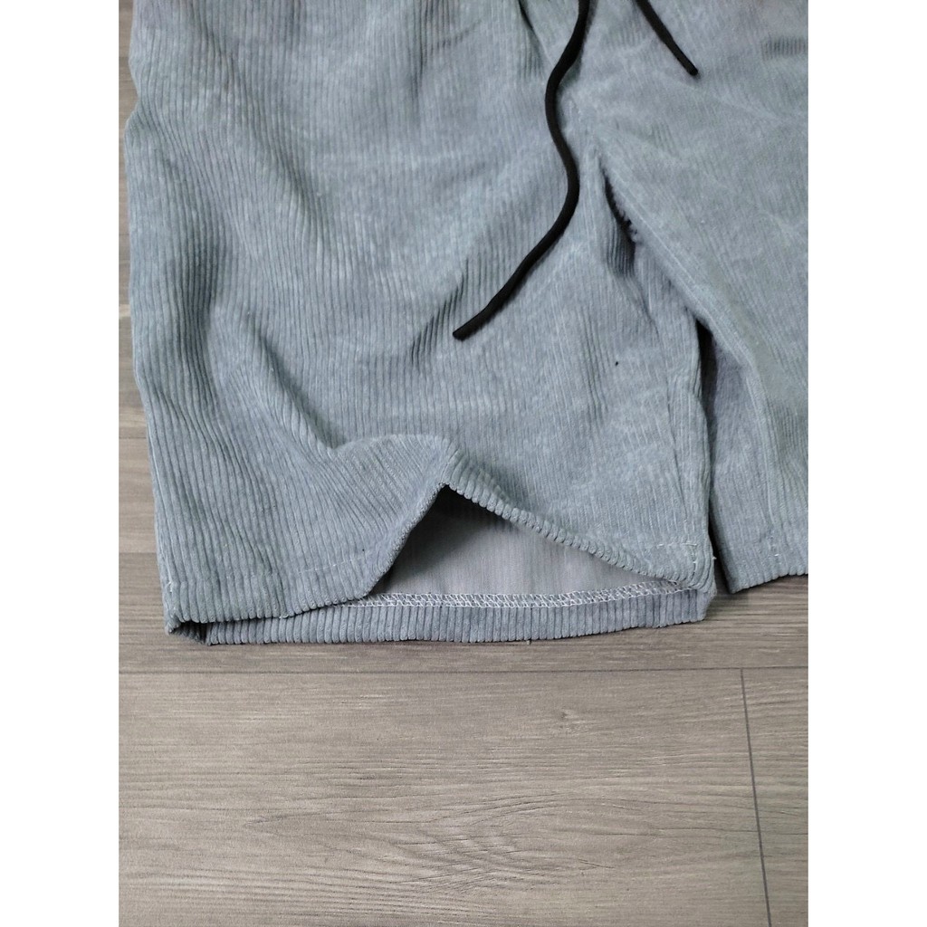 Quần Short Đùi Nhung Tăm Nam Nữ Form Unisex Phong Cách Hàn Quốc Ulzzang