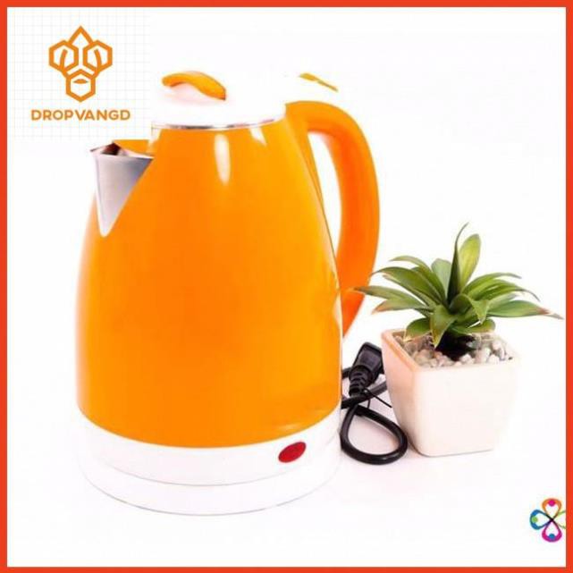 Ấm Siêu Tốc Đun Nước Electric Kettle  Dung Tích 1.8 Lít Loại 2 Lớp Màu, Bảo Hành 6 Tháng Lỗi Đổi Mới - AQ