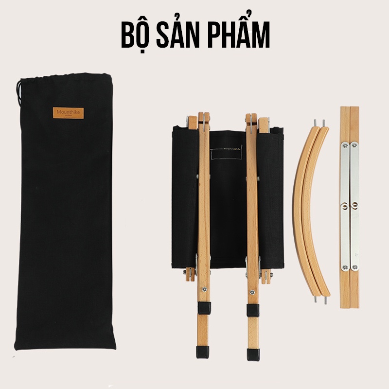 Ghế Gấp Gọn Dã Ngoại Ghế Gỗ Kiểu Vintage Dành Cho Đi Phượt Di Lịch Camping Cắm Trại Picnic