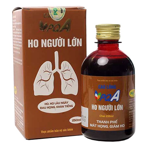 PQA HO NGƯỜI LỚN: Người bị ho, ho lâu ngày, ho do dị ứng thời tiết, rát họng, ngứa họng, viêm họng, khản tiếng