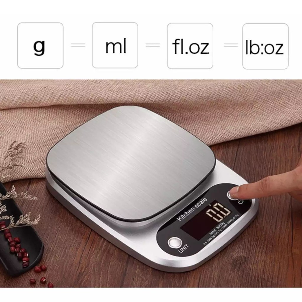 Cân nhà bếp điện tử Ebalance Kitchen Scale 10kg,5kg,3kg cân điện tử-bảo hành 1 năm