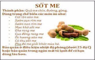 Sốt me chua ngọt