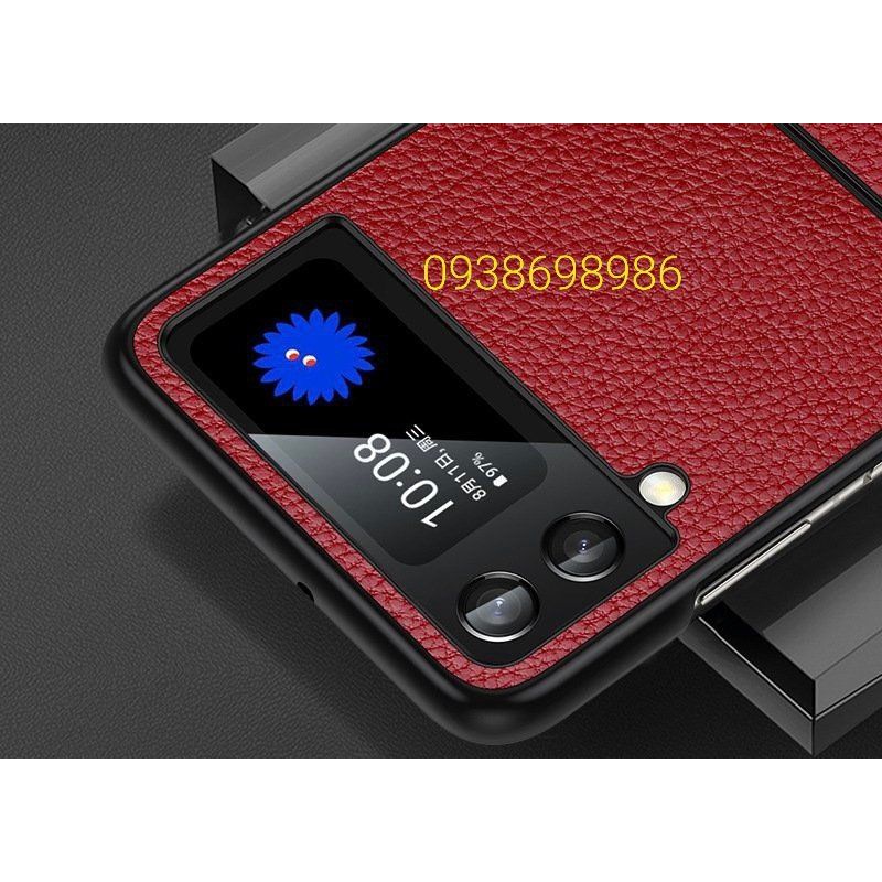 Ốp lưng da sần Samsung Z Flip 3 5G / Z FLIP3 chính hãng Sulada