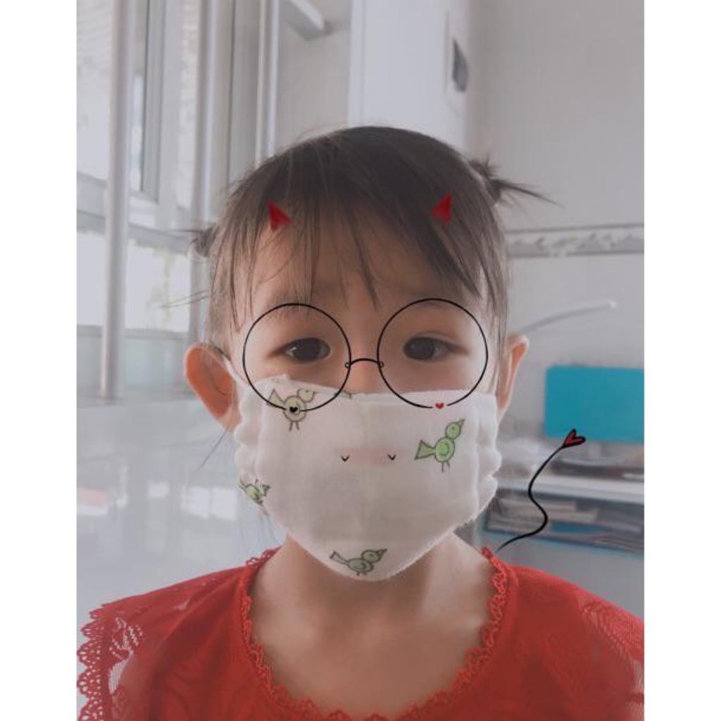 khẩu trang cho bé 6 tháng, Khẩu trang sơ sinh, LÀM TỪ VAI XÔ NHẬT MỀM MẠI KHÔNG RÁT DA BÉ