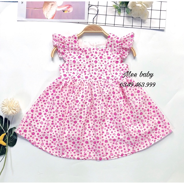 Váy quả táo hồng cho bé