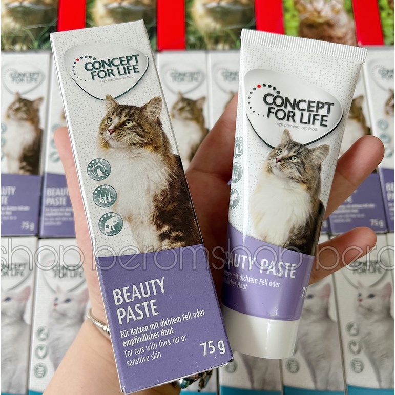 GEL DƯỠNG LÔNG CHO MÈO TRƯỞNG THÀNH CONCEPT FOR LIFE BEAUTY 75G NHẬP ĐỨC GIÁ CỰC RẺ