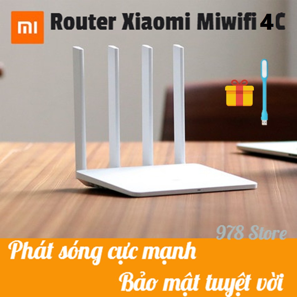 [CHÍNH HÃNG] Bộ Phát Wifi Xiaomi Router Gen 4C | ROUTER XIAOMI MIWIFI 4C | BỘ THU PHÁT WIFI XIAOMI ROUTER 4C