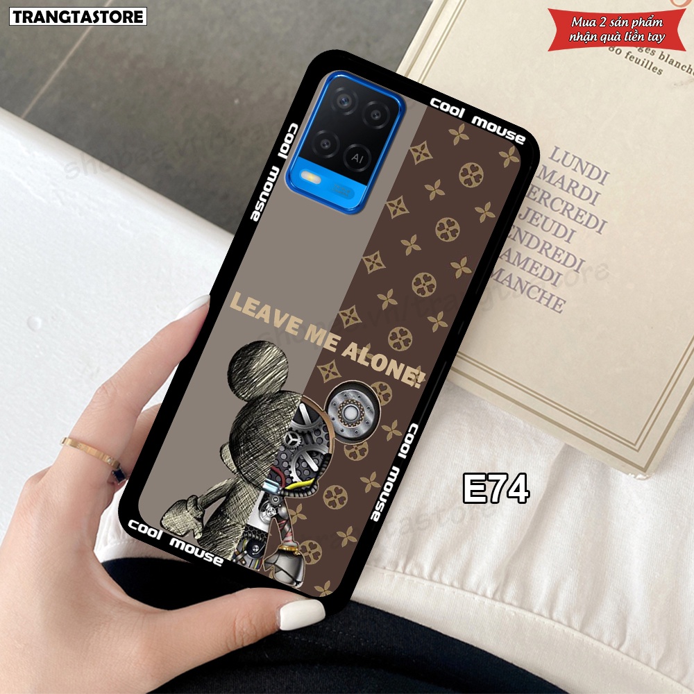 Ốp Oppo A54 / A74 in hình gấu Bearbrick,Metal Style,Doremon siêu dễ thương chất lượng
