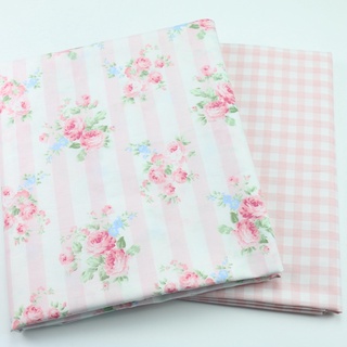 100x235cm Chiều Rộng Nguyên Chất Vải Cotton Hồng Hoa Hồng In Vải Dệt DIY Handmade Nhà Dệt Chăn Ga Gối Chất Liệu