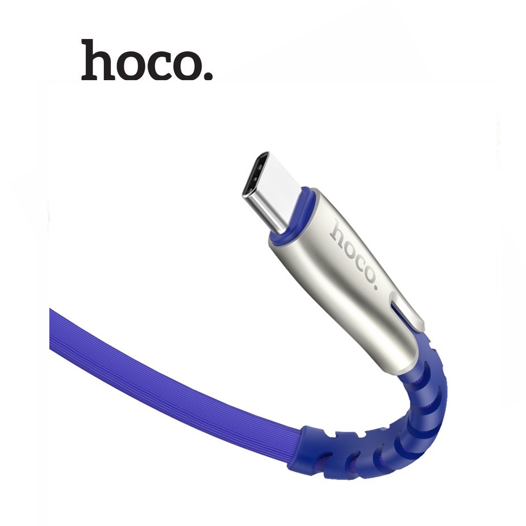 Cáp sạc nhanh Hoco U58 Type-C dây dẹt TPE cao cấp dài 1.2M cho Android